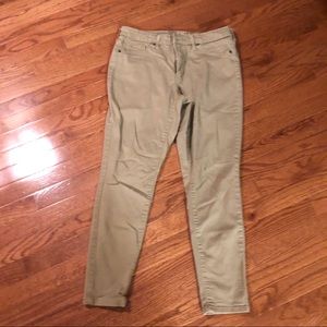 Tan denim like pant